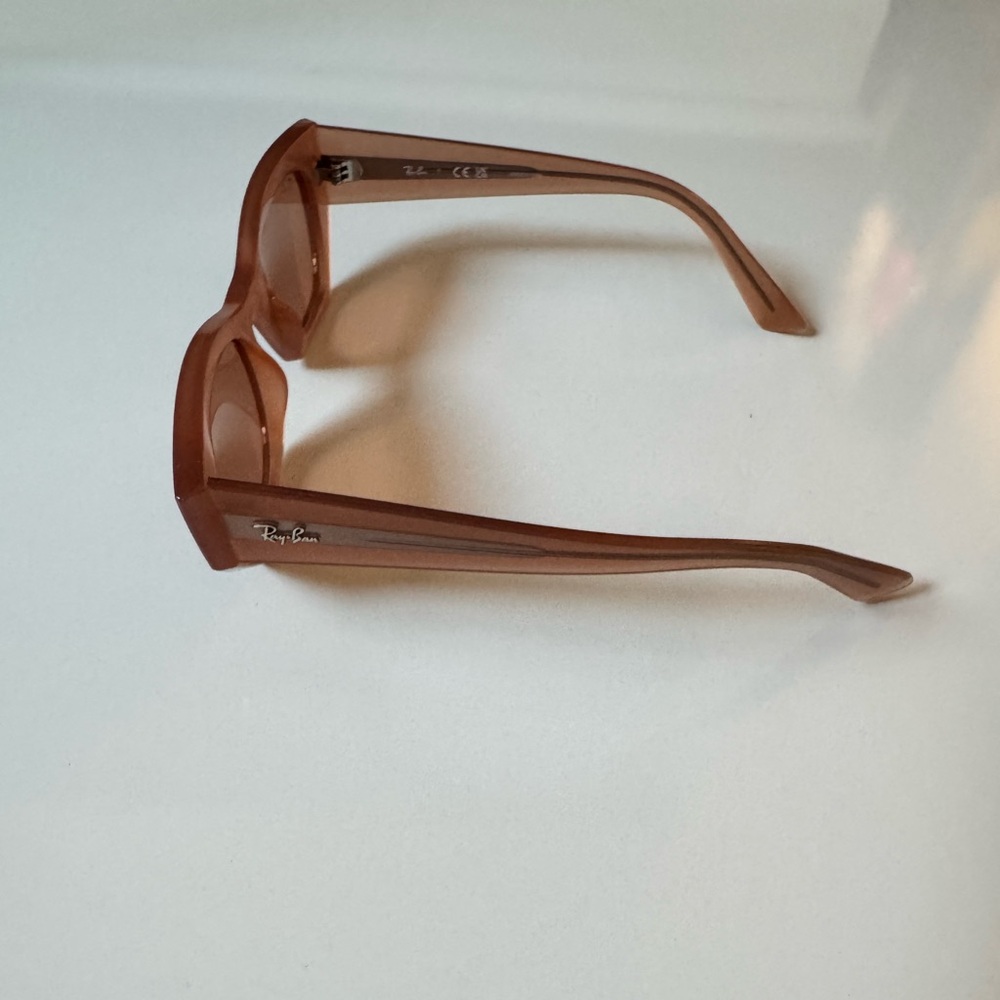 Ray-Ban Sunglasses RB4430 ZENA 6778/7 Cannella Cloudy Shiny Frames Orange Lenses - Picture 8 of 16
